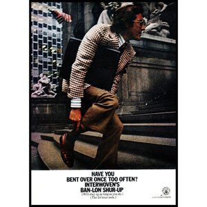 1971 Ban-Lon Shur Up Socks Vintage Print Ad Wall Street USA Flag Wall Art Photo